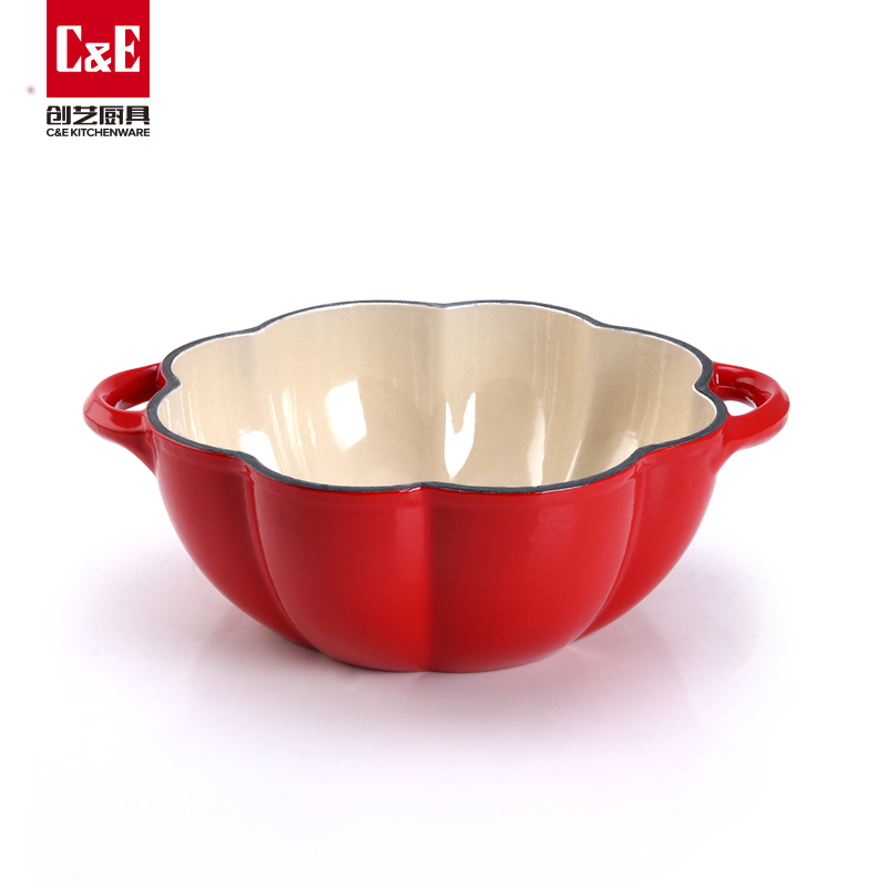 C&E创艺厨具 铸铁锅彩色24cm